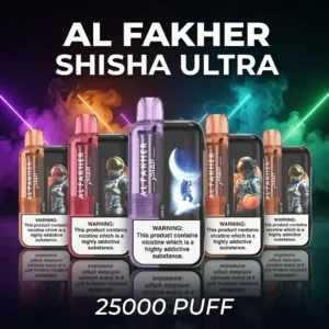 Al Fakher Crown Bar Shisha Ultra 25000 Puffs Disposable Vape device available in Dubai
