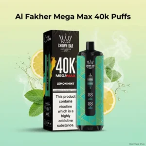 Al Fakher Mega Max 40000 Puffs Disposable Vape – 0.5 mg Nicotine (DTL)