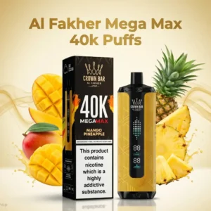 Al Fakher Mega Max 40000 Puffs Disposable Vape – 0.5 mg Nicotine (DTL)