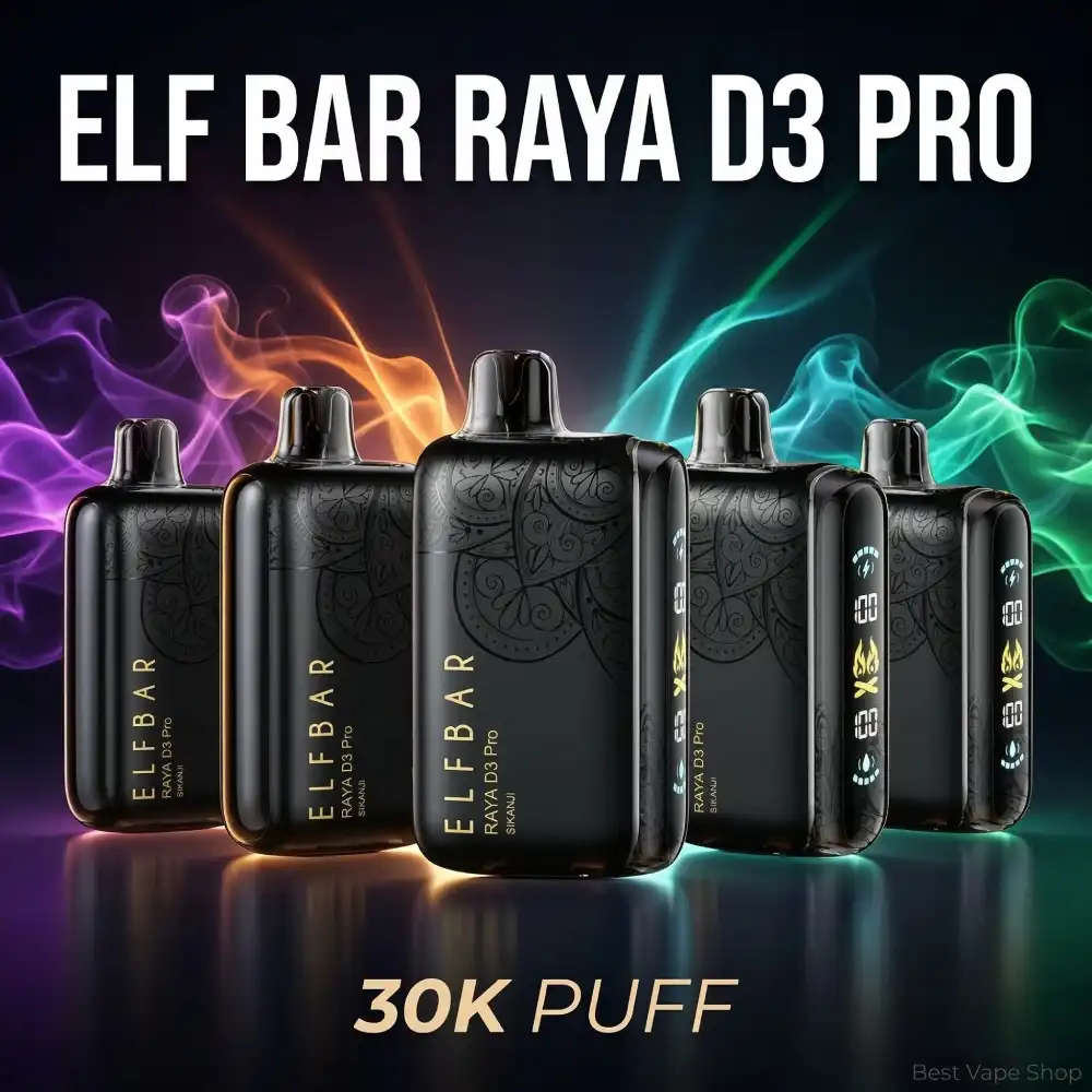 Elf Bar Raya D3 Pro 30000 Puffs Disposable Vape – 50 mg Nicotine (5%)