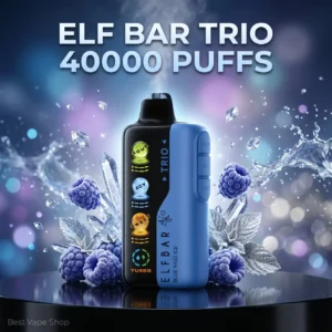 Elf Bar Trio 40000 Puffs Disposable Vape – 50 mg Nicotine (5%)