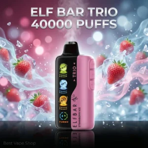 Elf Bar Trio 40000 Puffs Disposable Vape – 50 mg Nicotine (5%)