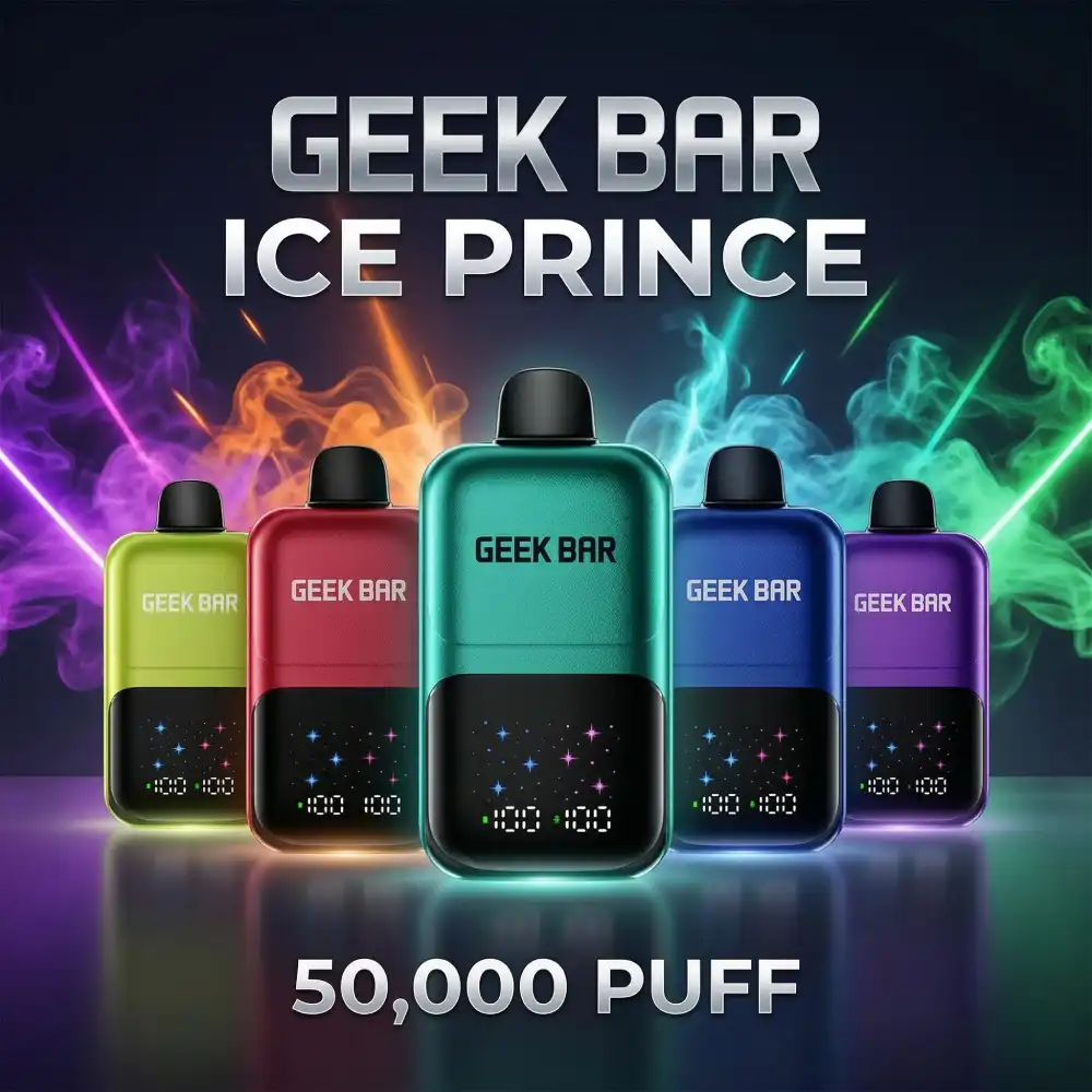 Geek Bar Ice Prince 50000 Puffs Disposable Vape – 50 mg Nicotine (5%)