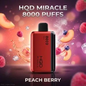 HQD Miracle 8000 Puffs Disposable Vape – 0mg Nicotine