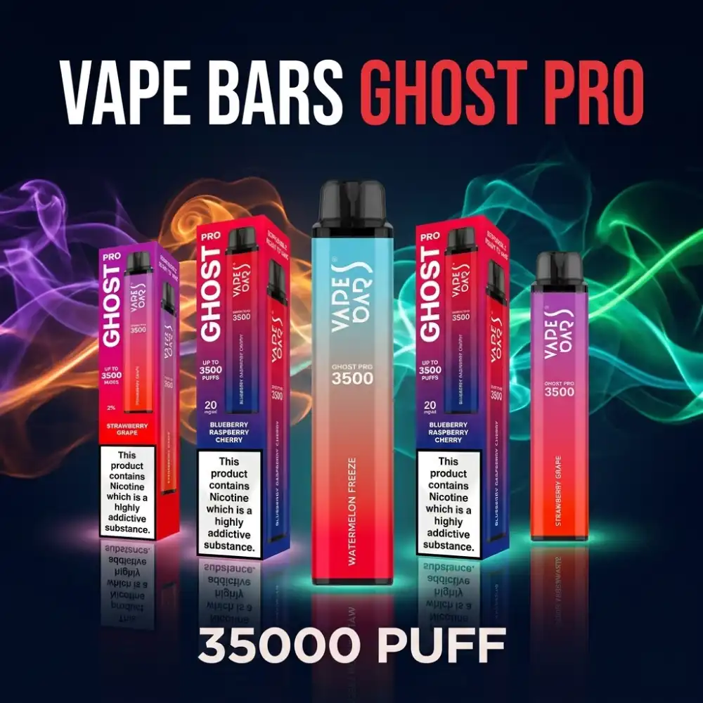 Vape Bars Ghost Pro 3500 Puffs Disposable Vape – 20 mg Nicotine (2%)