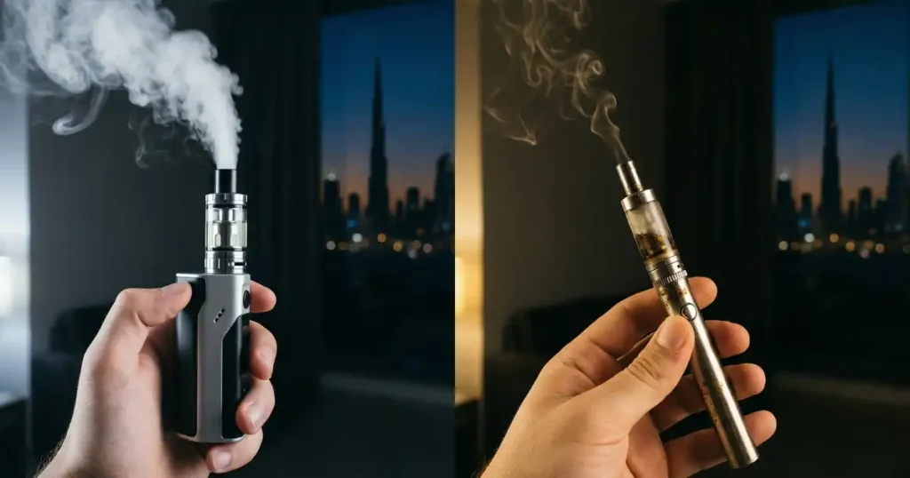 Guide showing how to avoid dry hits in vape Dubai with proper coil priming and e-liquid usage