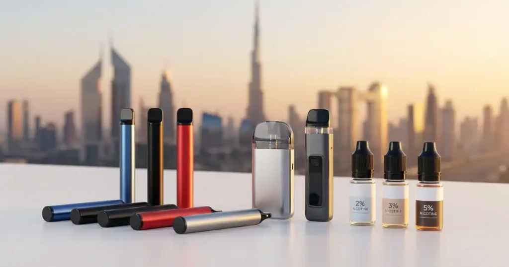 Vape nicotine strength comparison for beginners and experienced users UAE”