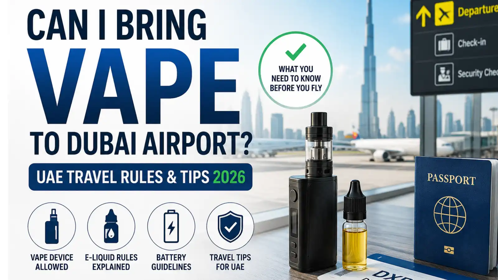 Can I Bring Vape to Dubai Airport? Complete UAE Travel Guide for 2026