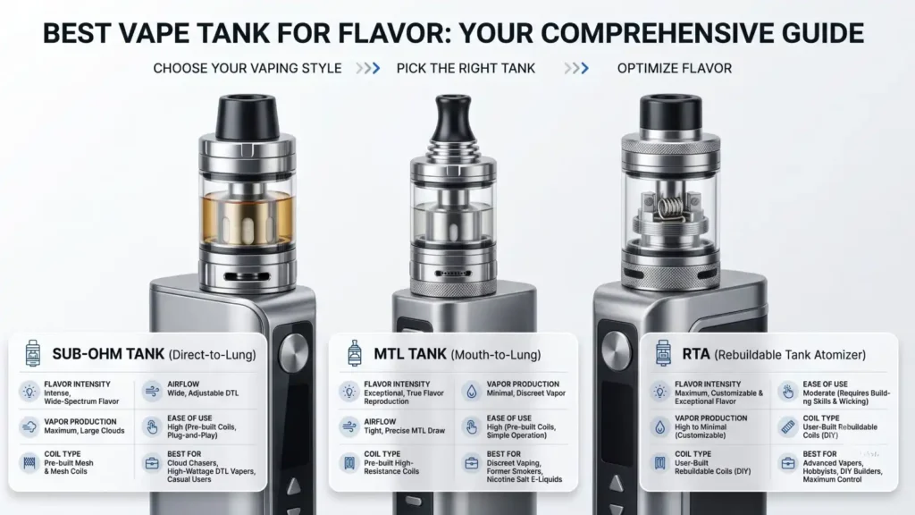 Best Vape Tank for Flavor: How to Choose the Right Tank