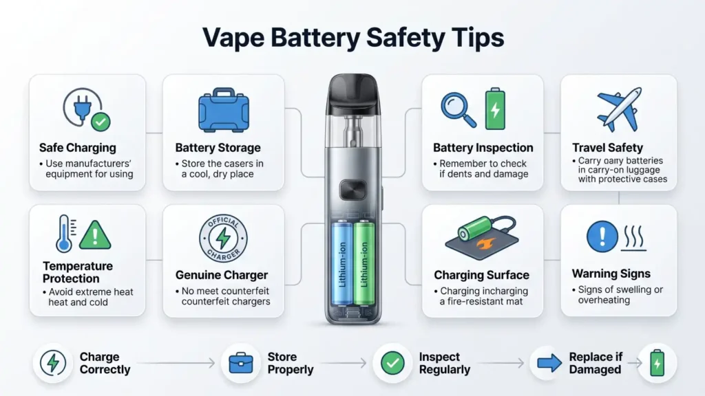 Vape Battery Safety Tips Every User Should Know